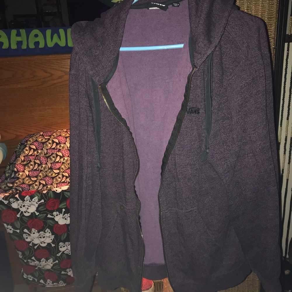 Purple zip up hoodie